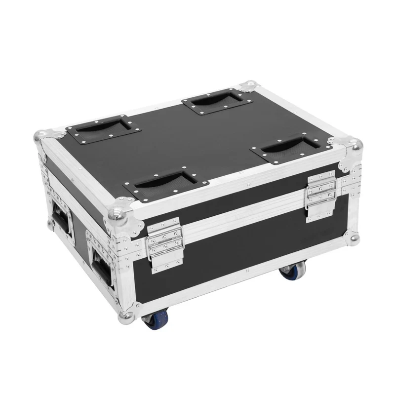 ROADINGER Flightcase 4x AKKU IP UP-4 QuickDMX con funzione di ricarica