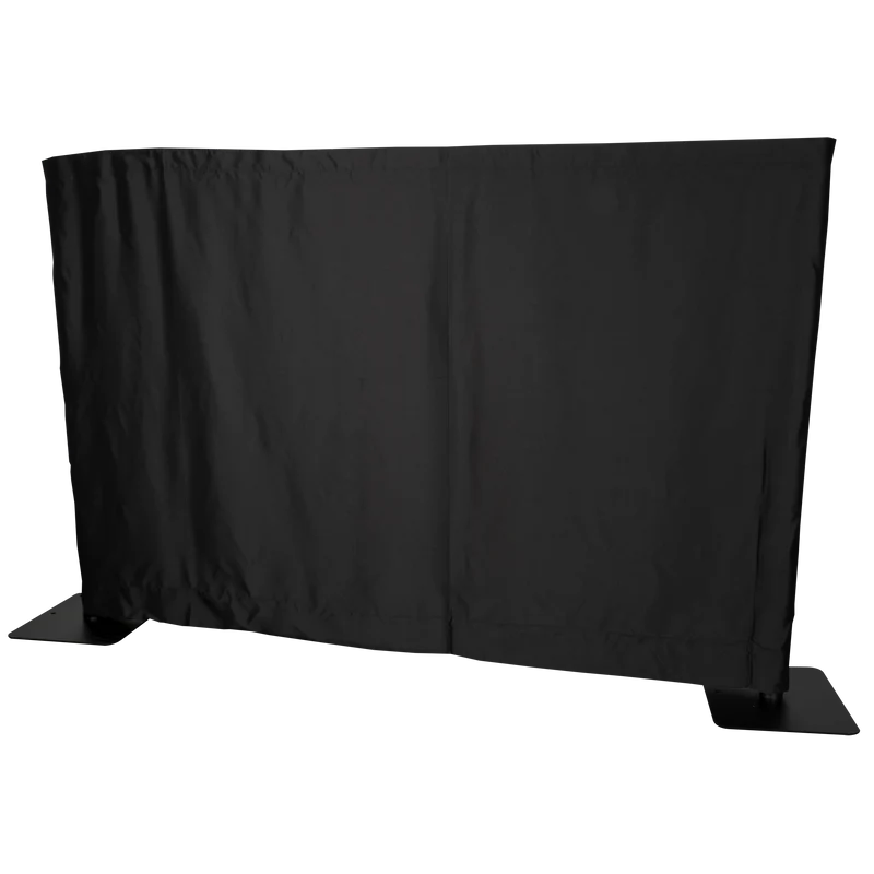 WENTEX P&D Curtain MGS 5.16 oz/yd² (USA) Black - 9' x 4' (W x H) - unpleated Colore nero - 9' x 4' (L x H) - non plissettato