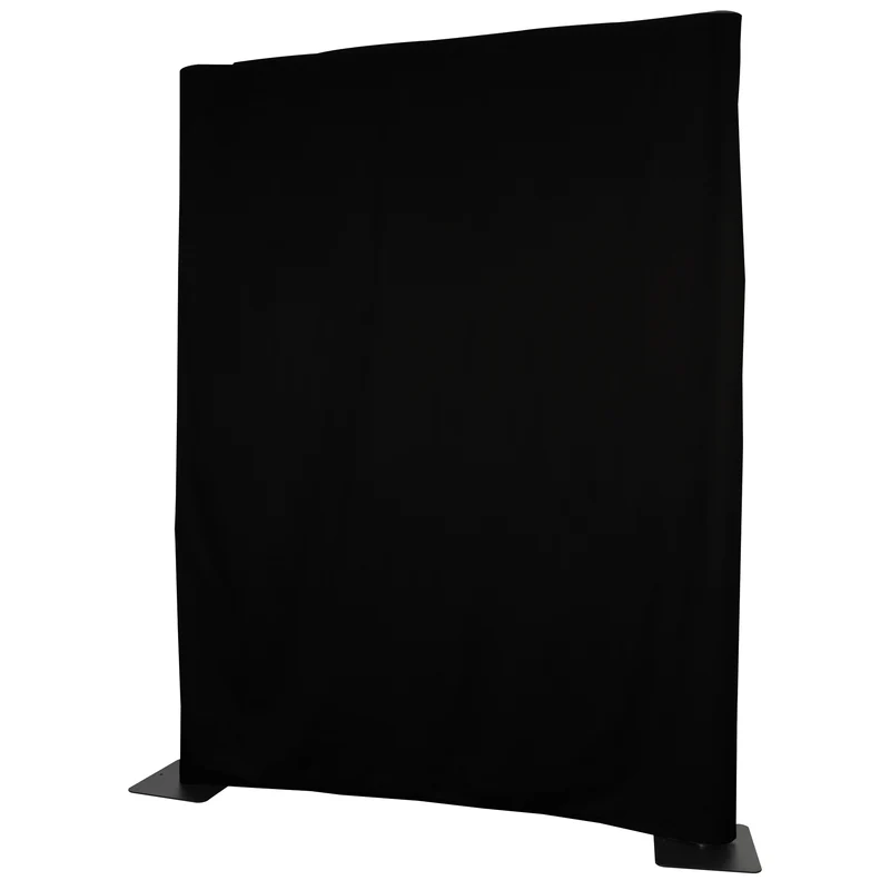 WENTEX P&D Curtain Napoli Velvet (USA) Black - 9’ x 4’ (W x H) - unpleated Colore nero - 9’ x 4’ (L x A) - non plissettato