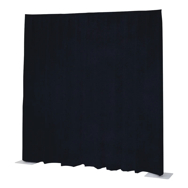 WENTEX P&D Curtain Napoli Velvet (USA) Dark Blue - 11’ x 10’ (W x H) - pleated Blu scuro - 11' x 10' (L x A) - plissettato