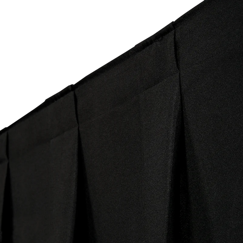 WENTEX P&D Curtain MGS 5.16 oz/yd² (USA) Black - 11' x 6' (W x H) - pleated Colore nero - 11' x 6' (L x H) - plissettato