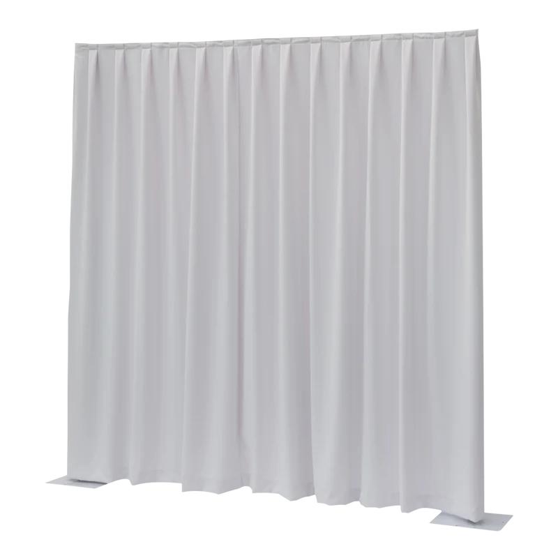 WENTEX P&D Curtain MGS 5.16 oz/yd² (USA) White - 11' x 6' (W x H) - pleated Colore bianco - 11' x 6' (L x H) - plissettato