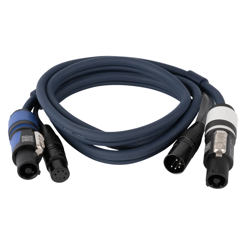 DAP FP18 Hybrid Cable - powerCON & 5-pin XLR - DMX / Power 1.5 m 1,5 m