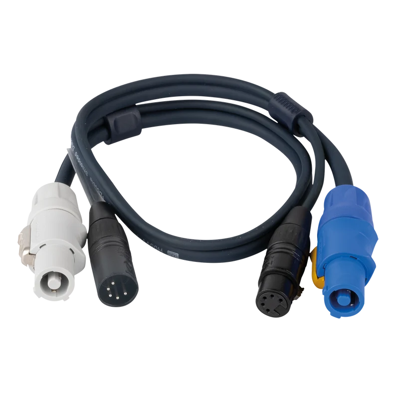 DAP FP18 Hybrid Cable - powerCON & 5-pin XLR - DMX / Power 0.75 m 0,75 m