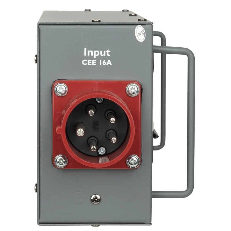 SHOWGEAR Power Split 16 True CEE 16 A 6x Power Pro True Powersplit con fusibile - CEE a ProPower True1