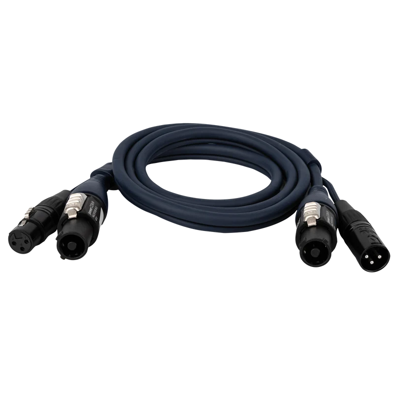 DAP FP17 Hybrid Cable - powerCON & 3-pin XLR - Audio / Power 1.5 m 1,5 m