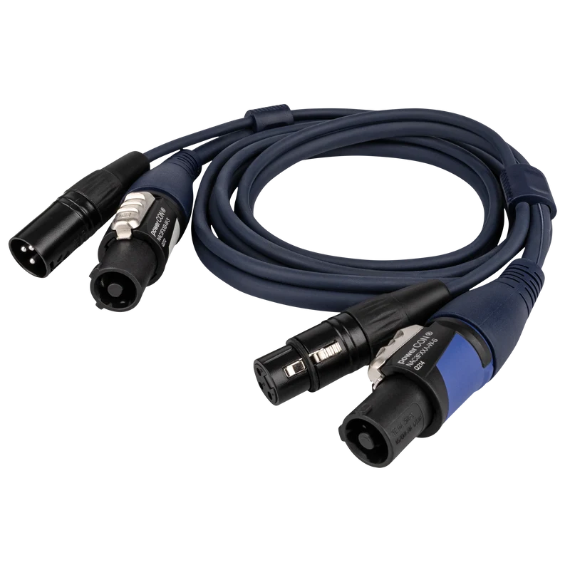 DAP powerCON/XLR M - powerCON/XLR F - DMX / Power 3 m 3 m