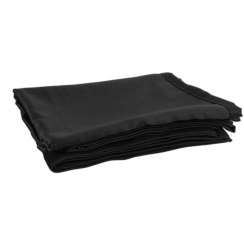WENTEX P&D Curtain Molton 300 g/m² Black - 400 x 250 cm (W x H) - unpleated Colore nero - 400 x 250 cm (L x A) - non plissettato