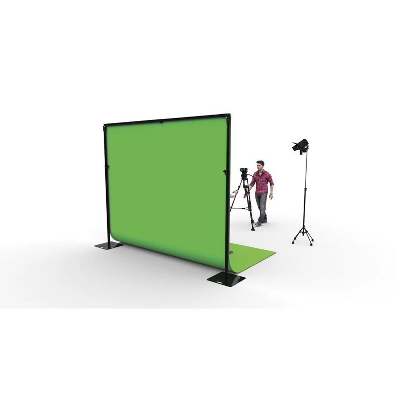 WENTEX P&D Chromakey Curtain Molton 300 g/m² Green screen - 290 x 400 cm (W x H) Telo verde - 290 x 400 cm (L x H)