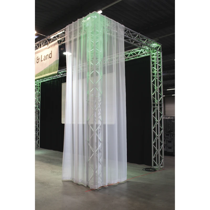 SHOWGEAR Voile CS Curtain, 55 gram/m² White - 300 x 400 cm (W x H) - unpleated Bianco - 300 x 400 cm (L x H) - non plissettato