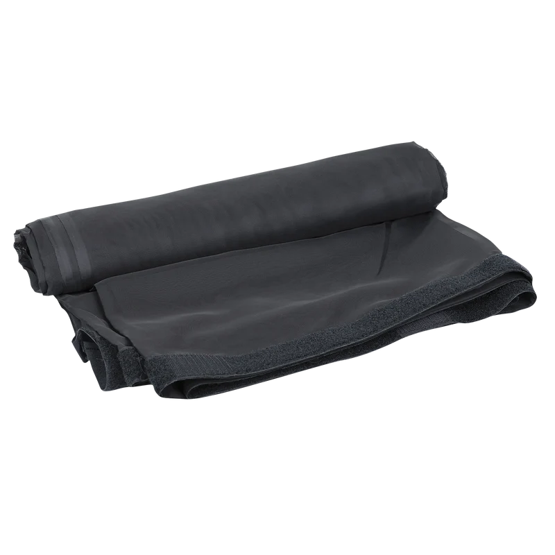 SHOWGEAR Voile CS Curtain, 55 gram/m² Black - 300 x 400 cm (W x H) - unpleated Nero - 300 x 400 cm (L x H) - non plissettato