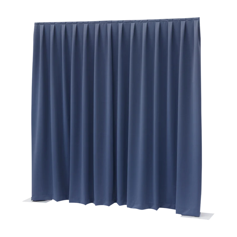 WENTEX P&D Curtain Dimout 260 g/m² Blue - 330 x 300 cm (W x H) - pleated Colore blu - 330 x 300 cm (L x H) - plissettato