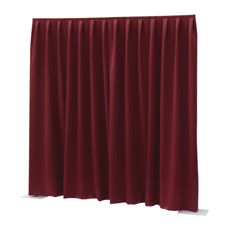 WENTEX P&D Curtain Dimout 260 g/m² Red - 330 x 300 cm (W x H) - pleated Colore rosso - 330 x 300 cm (L x H) - plissettato