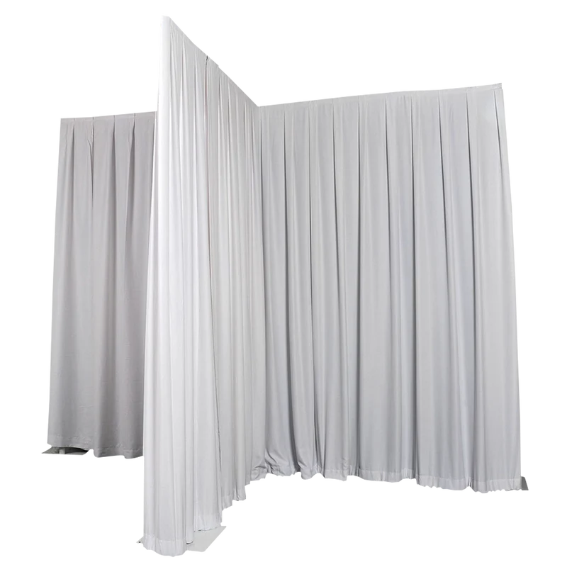 WENTEX P&D Curtain MGS 175 g/m² White - 330 x 500 cm (W x H) - pleated Colore bianco - 330 x 500 cm (L x H) - plissettato