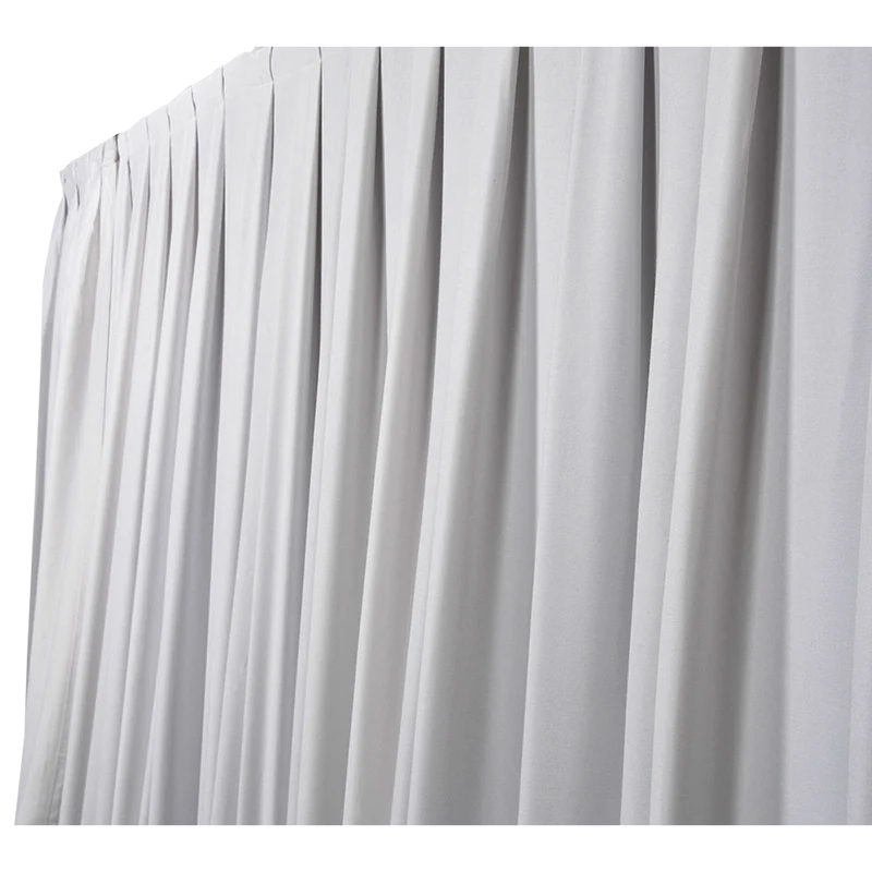 WENTEX P&D Curtain MGS 175 g/m² White - 330 x 500 cm (W x H) - pleated Colore bianco - 330 x 500 cm (L x H) - plissettato