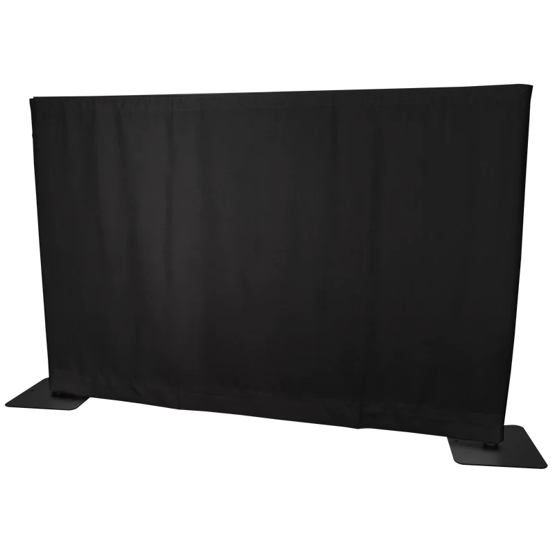 WENTEX P&D Curtain MGS 175 g/m² Black - 280 x 120 cm (W x H) - unpleated Colore nero - 280 x 120 cm (L x H) - non plissettato
