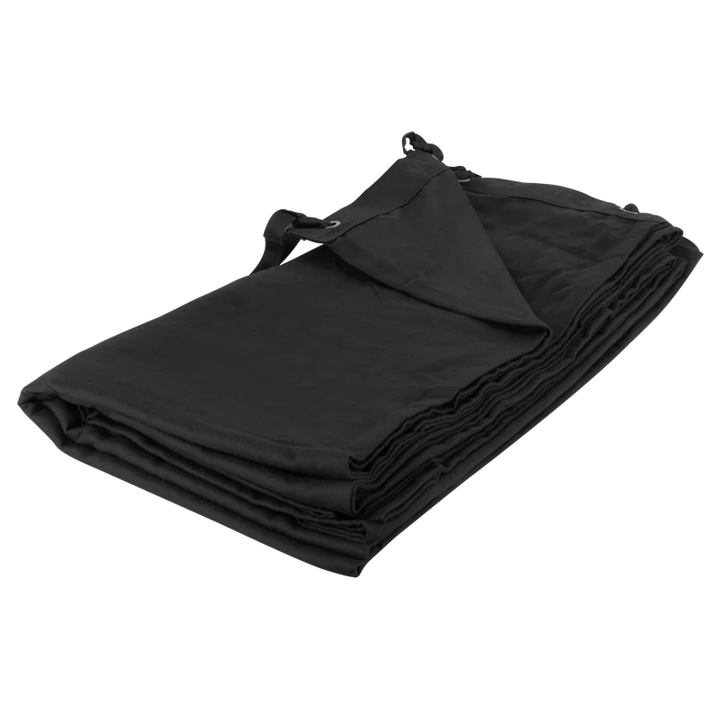 WENTEX Backdrop MCS 300 g/m² 3,5m, 3m Nero - 300 x 350 (L x A) - non plissettato