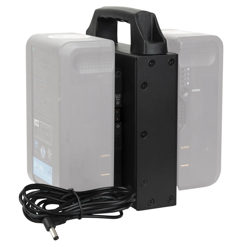 SHOWTEC V-Mount Battery Holder for Media Panel Per due batterie