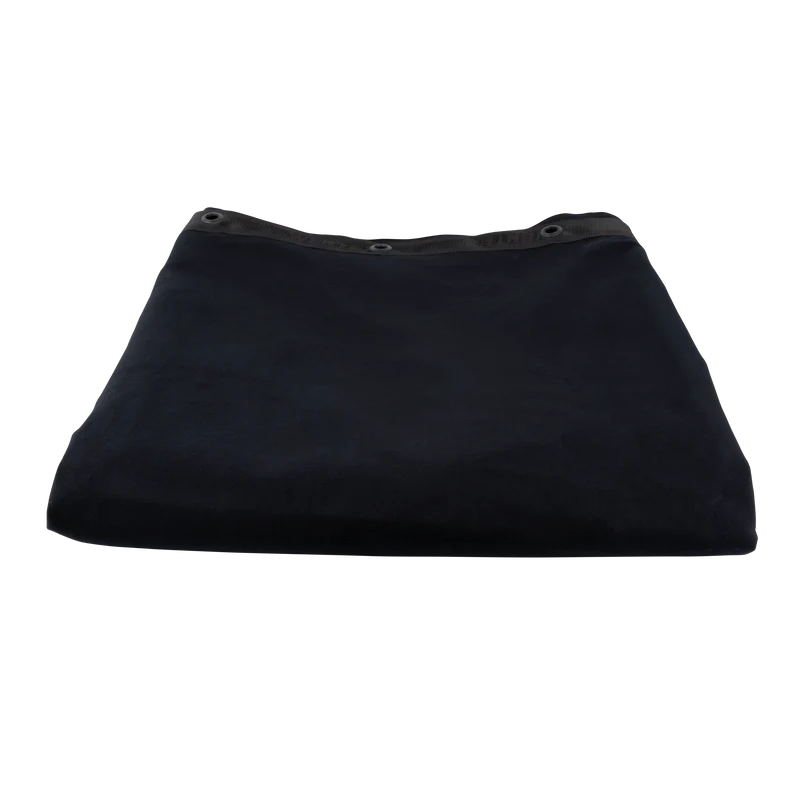 WENTEX Sound-absorbing Backdrop 500 g/m² 5m Nero - 300 x 500 cm (L x A) - non plissettato