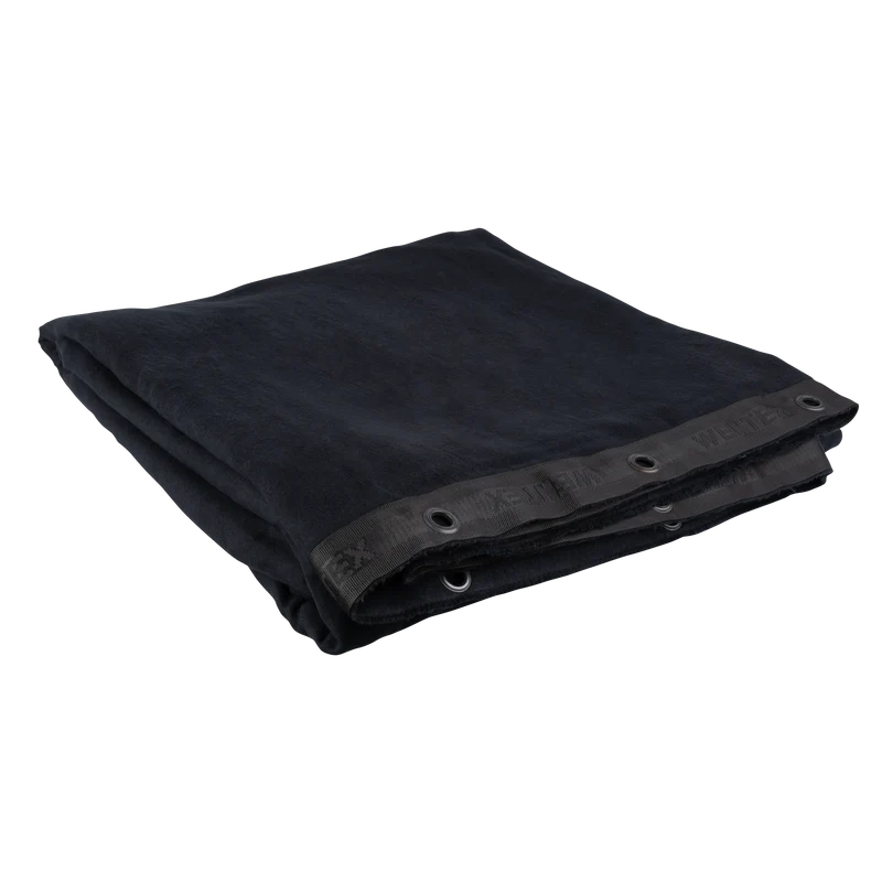 WENTEX Sound-absorbing Backdrop 500 g/m² 4m Nero - 300 x 400 cm (L x A) - non plissettato