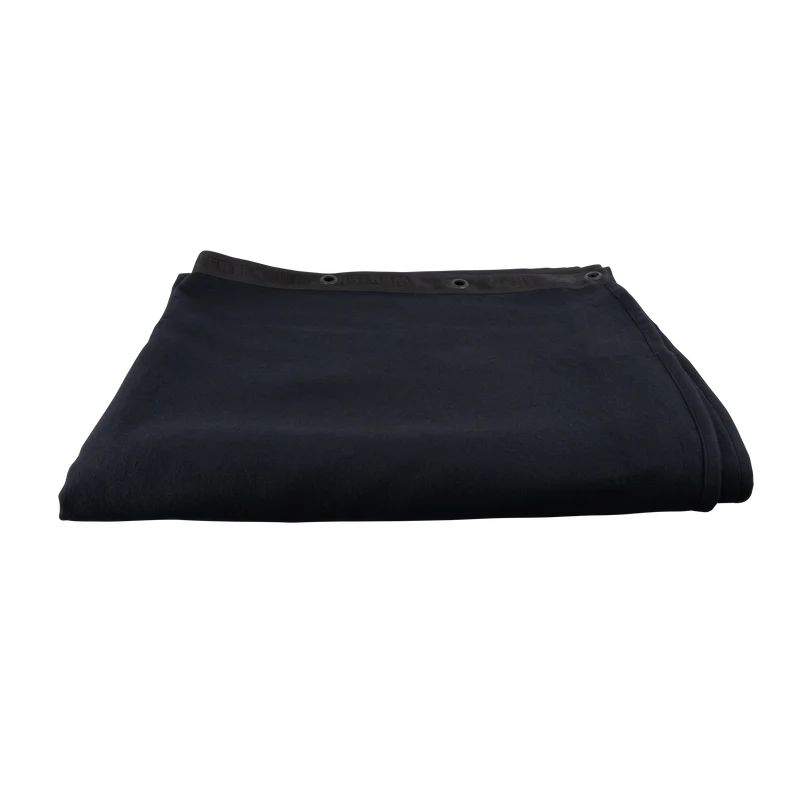 WENTEX Sound-absorbing Backdrop 500 g/m² 3m Nero - 300 x 300 cm (L x A) - non plissettato