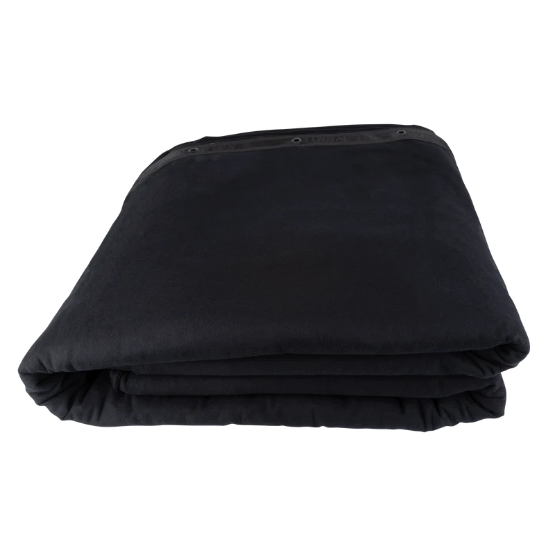 WENTEX Backdrop Stagemolton 320 g/m² 9m, 6m Nero - 600 x 900 cm (L x A) - non plissettato
