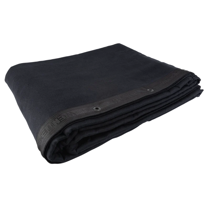 WENTEX Backdrop Stagemolton 320 g/m² 4m, 6m Nero - 600 x 400 cm (L x A) - non plissettato