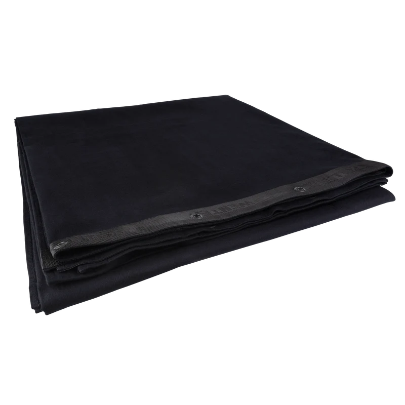 WENTEX Backdrop Stagemolton 320 g/m² 6m, 3m Nero - 300 x 600 cm (L x A) - non plissettato