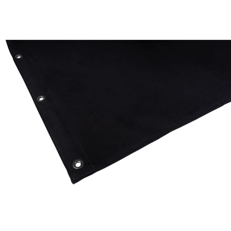 WENTEX Backdrop Stagemolton 320 g/m² 3m, 3m Nero - 300 x 300 cm (L x A) - non plissettato