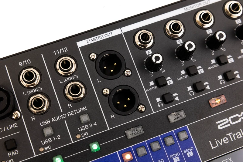 Zoom L12next - Mixer digitale 12 canali, recorder, interfaccia audio e superficie di controllo