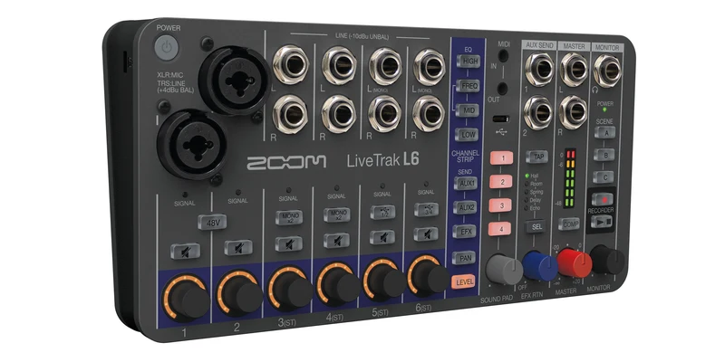 Zoom L6 MIXER DIGITALE 6 CANALI - 32 Bit Floating Point