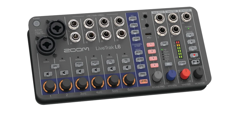 Zoom L6 MIXER DIGITALE 6 CANALI - 32 Bit Floating Point