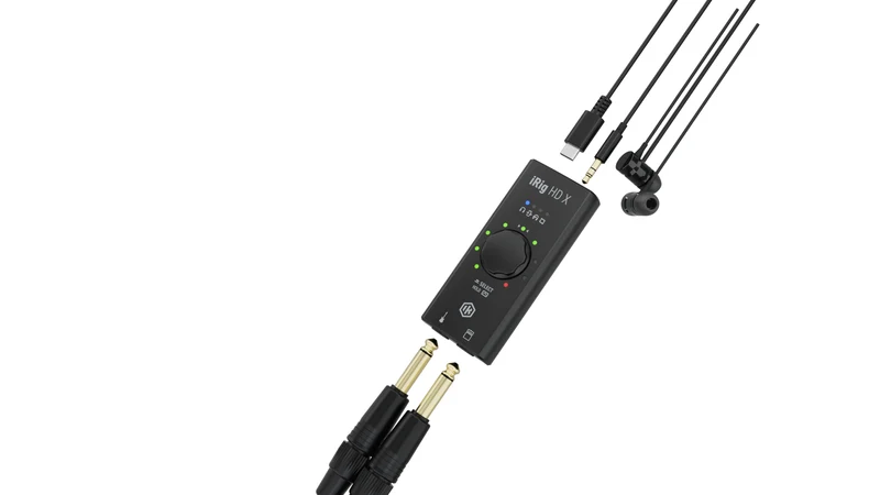 IK MULTIMEDIA iRig HD X - Interfaccia audio universale per chitarra/basso - sistemi iOS, PC e MAC
