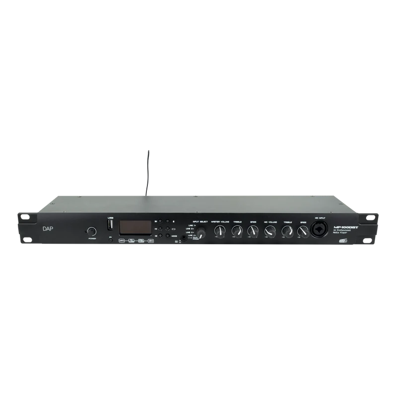 Dap MP-100DBT Professional Media Player with DAB+ Lettore multimediale 1U con radio DAB+/FM, lettore USB e BT 4.2