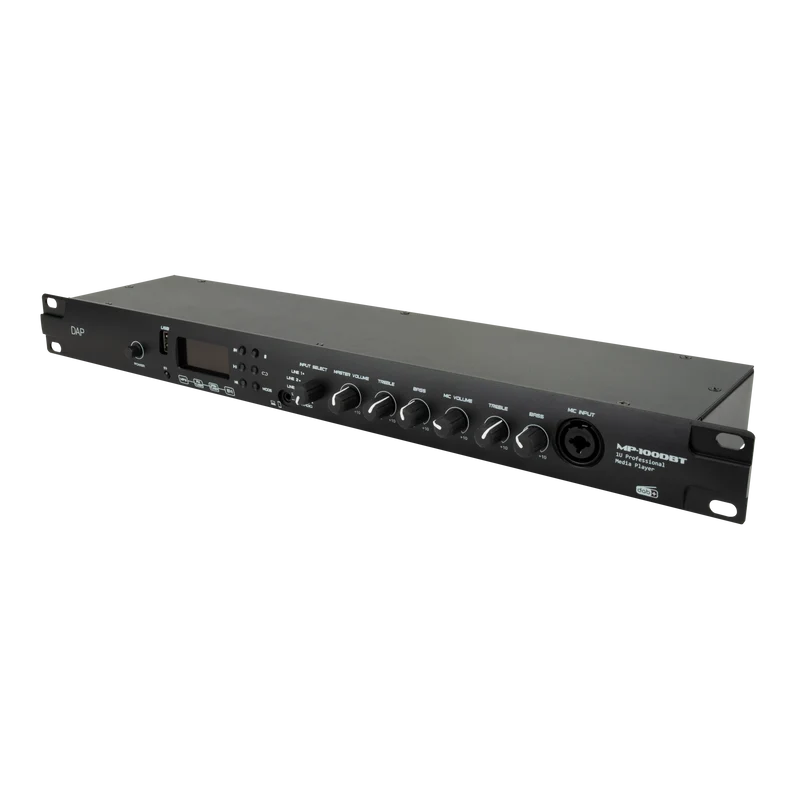 Dap MP-100DBT Professional Media Player with DAB+ Lettore multimediale 1U con radio DAB+/FM, lettore USB e BT 4.2