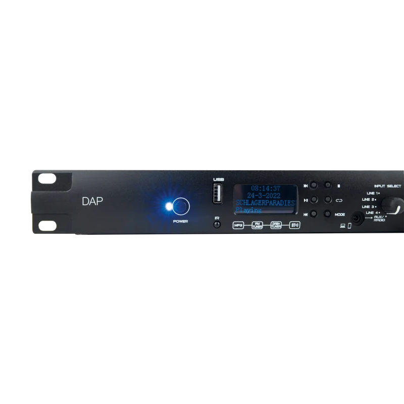 Dap MP-100DBT Professional Media Player with DAB+ Lettore multimediale 1U con radio DAB+/FM, lettore USB e BT 4.2