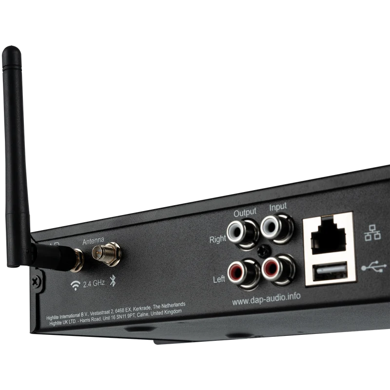 Dap SPA-100 Streaming Pre-Amplifier Lettore multimediale 1U con funzione di streaming, lettore USB, BT 5.0 e line-in