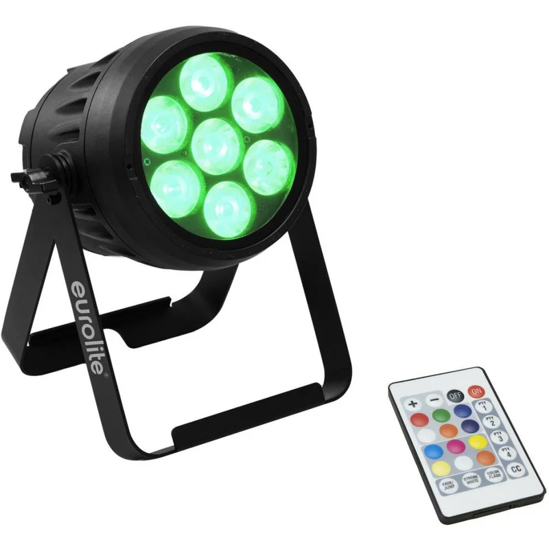 EUROLITE AKKU IP PAR 7 QCL WDMX Faro LED RGBW, WDMX, IP65