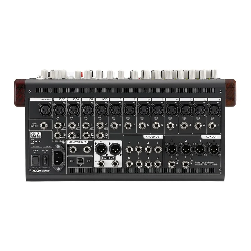 KORG SOUNDLINK MW-1608 Mixer di linea a 16 canali
