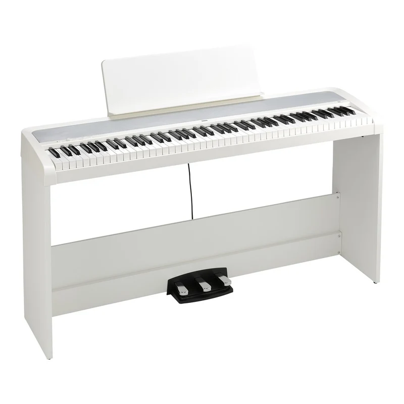 KORG B2SP-WH Pianoforte digitale a 88 tasti con supporto e pedali