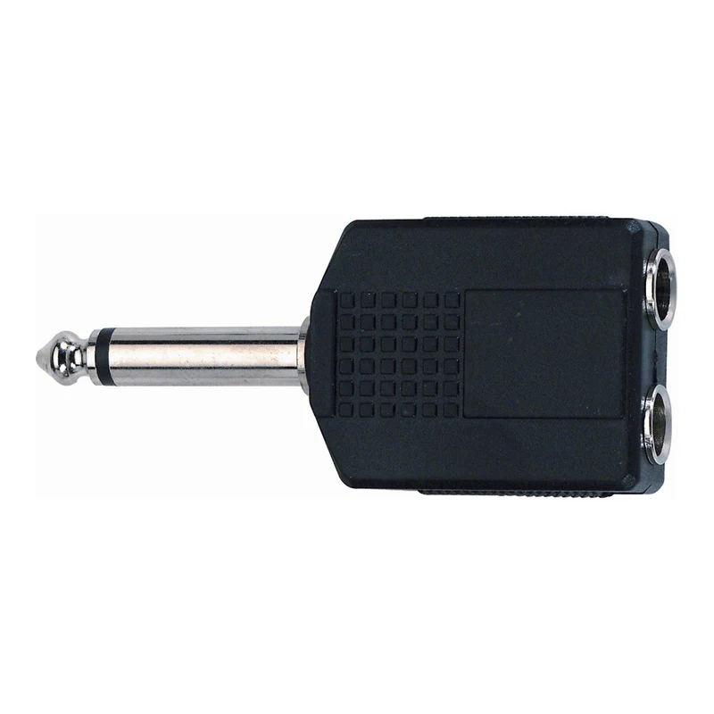 Quik Lok AD/72 Adattatore audio 2 Jack 6.3 mm mono femmina/Jack 6.3 mm mono