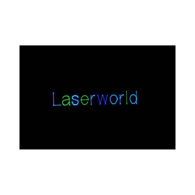 Laserworld 7000 mW compact RGB diode laser, built-in 6400 mAh battery, beam specs of approx. 5.5 mm / 1.1 mrad, 30 kpps @ 8°