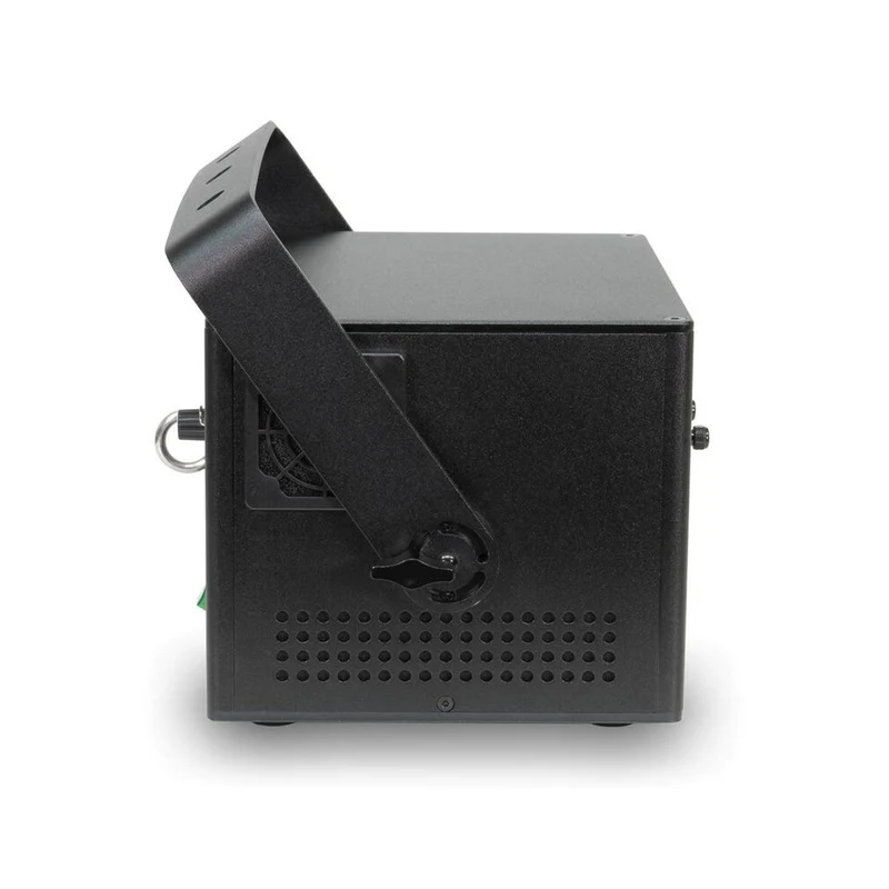 Laserworld 3000 mW compact RGB diode laser, built-in 3500 mAh battery, beam specs of approx. 5.5 mm / 1.1 mrad, 30 kpps @ 8°