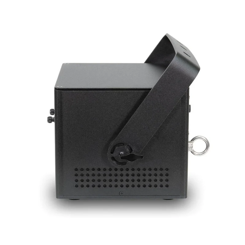 Laserworld 3000 mW compact RGB diode laser, built-in 3500 mAh battery, beam specs of approx. 5.5 mm / 1.1 mrad, 30 kpps @ 8°