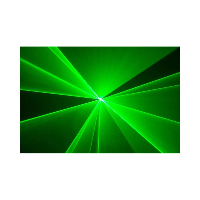 Laserworld 3000 mW compact RGB diode laser, built-in 3500 mAh battery, beam specs of approx. 5.5 mm / 1.1 mrad, 30 kpps @ 8°