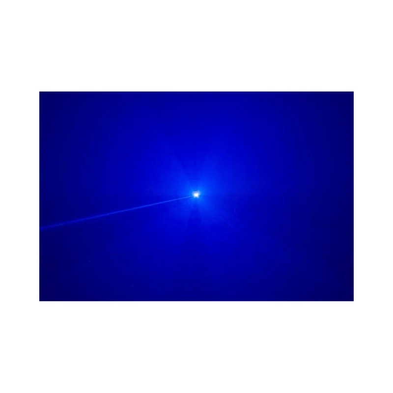 Laserworld 1000 mW compact RGB diode laser, beam specs of approx. 3 mm / 1 mrad, 25 kpps @ 8° scanners, ILDA / DMX / App co