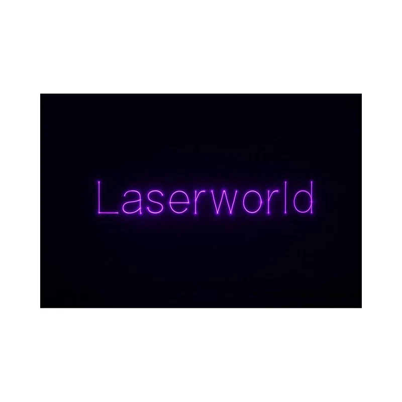 Laserworld 1000 mW compact RGB diode laser, beam specs of approx. 3 mm / 1 mrad, 25 kpps @ 8° scanners, ILDA / DMX / App co
