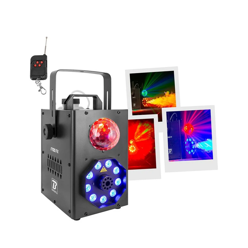 BoomTone DJ F700 FX Macchina del Fumo con Sistema Luci RGBW