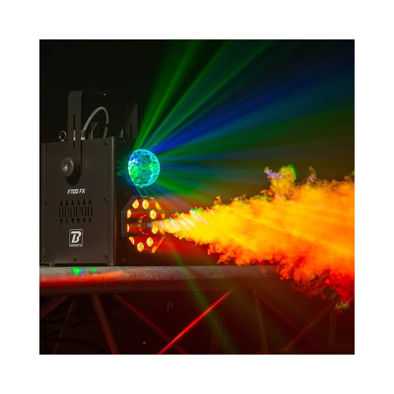 BoomTone DJ F700 FX Macchina del Fumo con Sistema Luci RGBW