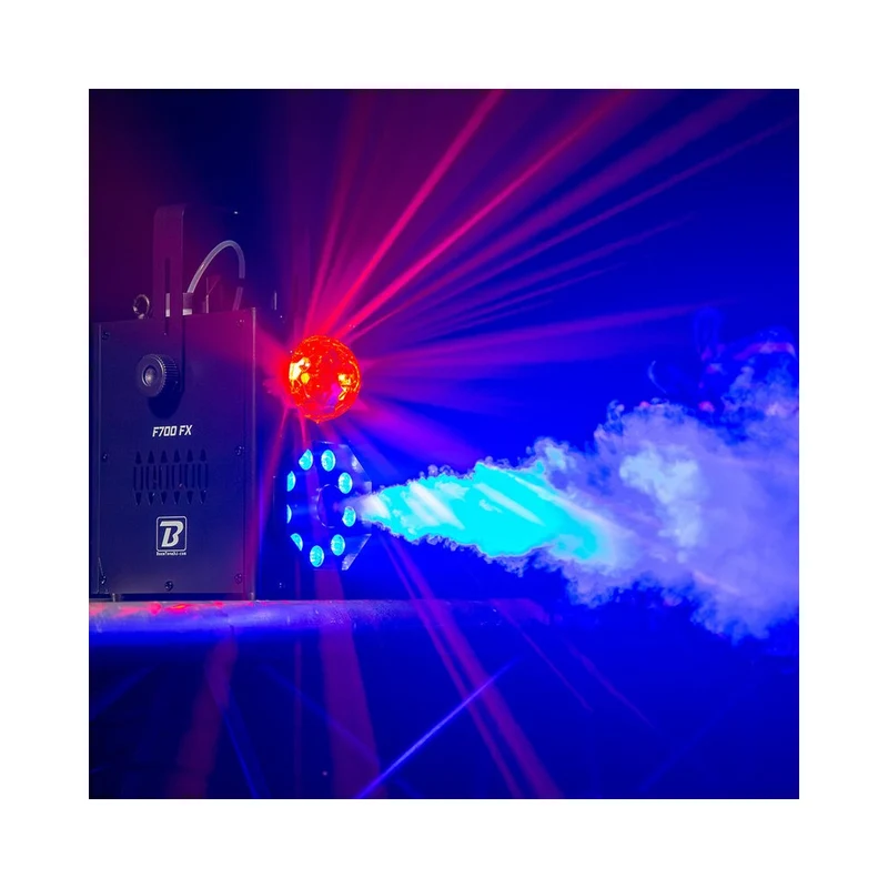 BoomTone DJ F700 FX Macchina del Fumo con Sistema Luci RGBW